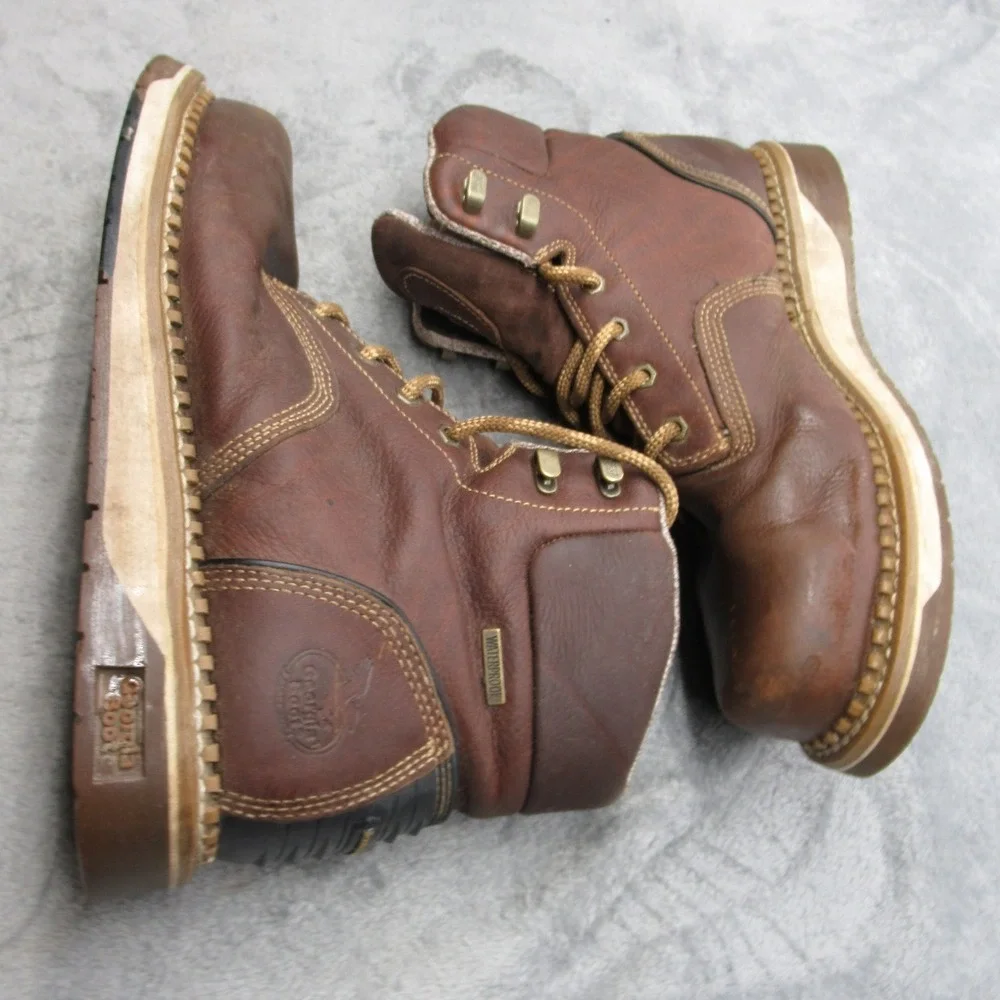 Georgia Boot Men 12M Boots Brown 6